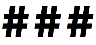 hashtag